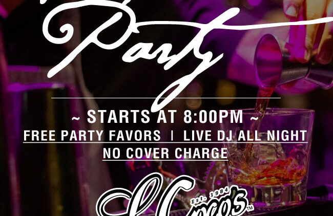 New Years Eve Party – Starting at 8:00pm